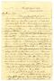 Primary view of [Letter from Hamilton K. Redway to Loriette C. Redway, March 16, 1865]