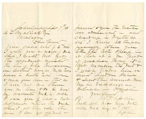 Primary view of object titled '[Letter from William F. Upton to A.L. Matlock, September 7, 188?]'.