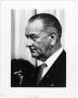 Primary view of [President Lyndon Baines Johnson portrait in 3/4 profile]