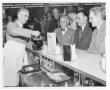 Primary view of [Abe Weingarten serves Mayor Plummer and Joe coffee from Weingarten's counter]