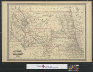 Primary view of object titled 'Johnson's Nebraska, Dakota, Idaho, Montana, and Wyoming.'.