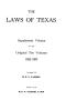 Thumbnail image of item number 1 in: 'The Laws of Texas, 1935-1937 [Volume 30]'.