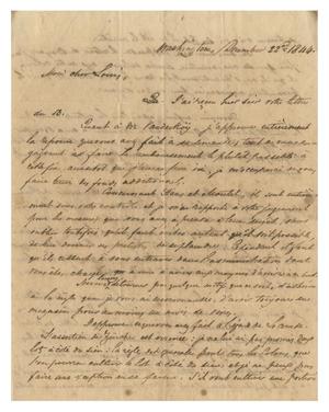 Primary view of object titled '[Letter from Henri Castro to Ferdinand Louis Huth, December 22, 1844]'.