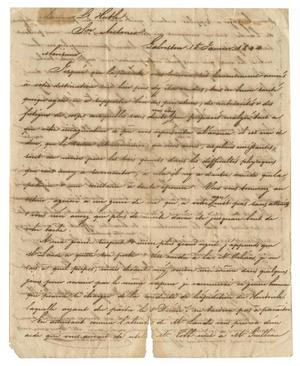 Primary view of object titled '[Letter from El. Martin to Ferdinand Louis Huth, January 15, 1844]'.