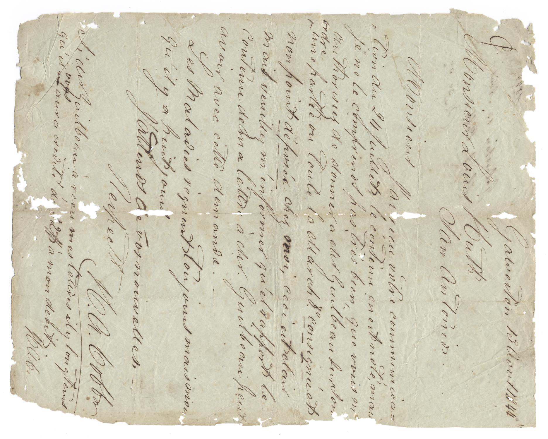 [Letter from H. A. Cobb to Ferdinand Louis Huth, April 13, 1844]
                                                
                                                    [Sequence #]: 1 of 2
                                                