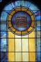 Thumbnail image of item number 1 in: '[Stained Glass Window Pane of the Ten Commandments]'.