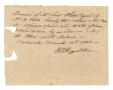 Primary view of [Receipt for 73 dollars and 63 cents for meal and bacon, December 10, 1844]