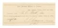 Primary view of [Receipt for $3 from L. Huth to the San Antonio Board of Trade for dues, April 1, 1874]