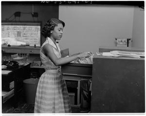 Primary view of object titled '[Vivian Smith filing at A&A Insurance Company]'.
