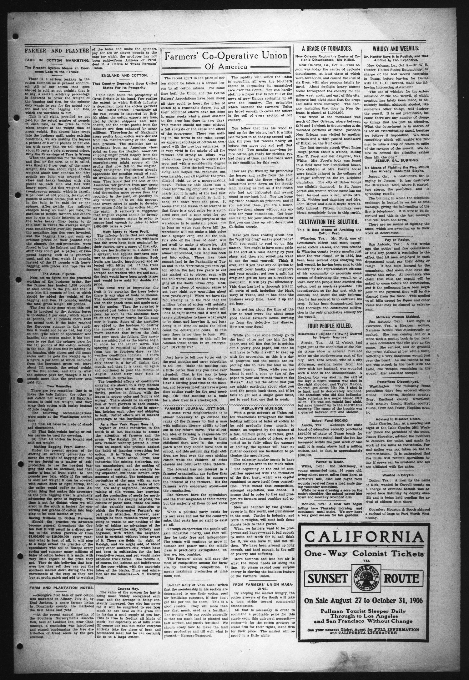 The Schulenburg Sticker (Schulenburg, Tex.), Vol. 13, No. 9, Ed. 1 Thursday, October 11, 1906
                                                
                                                    [Sequence #]: 3 of 8
                                                