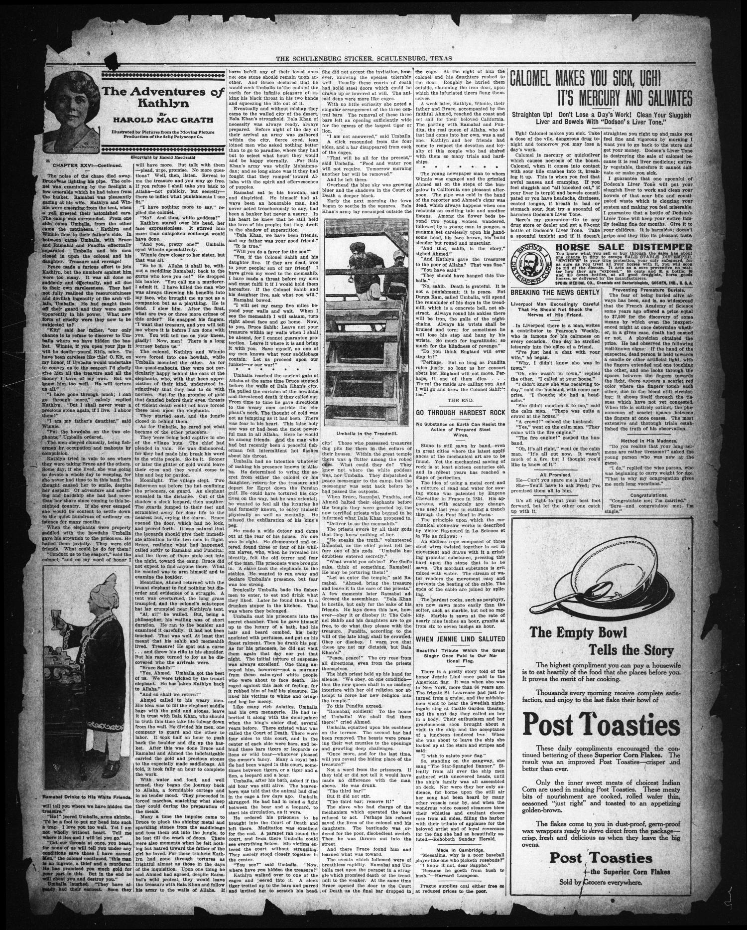 The Schulenburg Sticker (Schulenburg, Tex.), Ed. 1 Friday, April 2, 1915
                                                
                                                    [Sequence #]: 3 of 3
                                                
