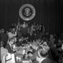 Photograph: Lyndon Johnson with Presidential Seal