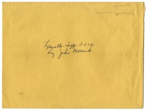 Primary view of object titled '[Envelope from Box 3, Folder 8]'.