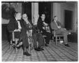 Photograph: [Lyndon B. Johnson, Tom Connally, and two other men in the Capitol]