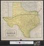 Primary view of A geographically correct map of the State of Texas: Compiled from actual surveys, and containing all changes in lines of counties up to Sept. 1st, 1876.
