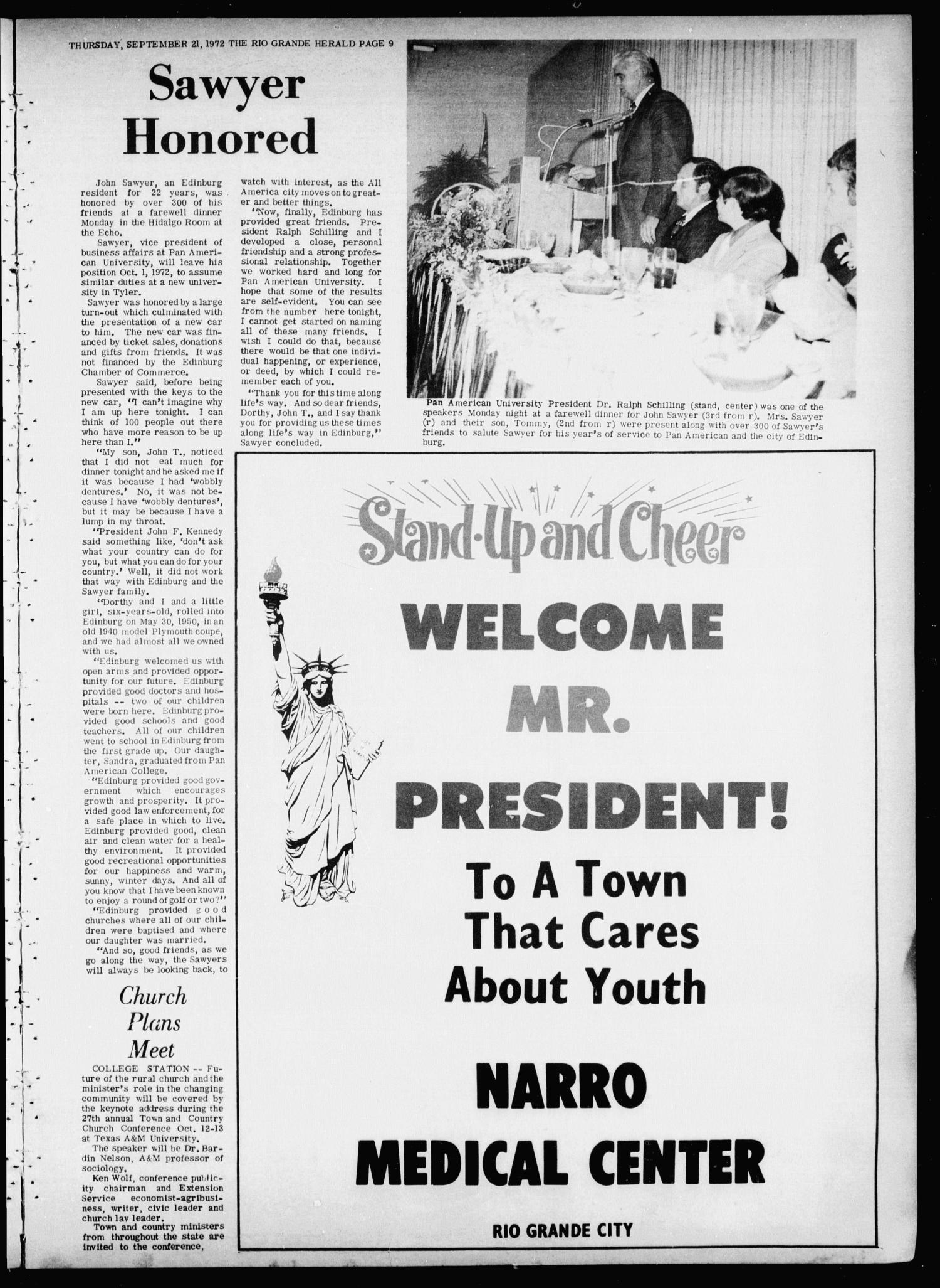 Rio Grande Herald (Rio Grande City, Tex.), Vol. 21, No. 38, Ed. 1 Thursday, September 21, 1972
                                                
                                                    [Sequence #]: 9 of 32
                                                