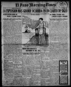Primary view of object titled 'El Paso Morning Times (El Paso, Tex.), Vol. 36TH YEAR, Ed. 1, Wednesday, December 1, 1915'.