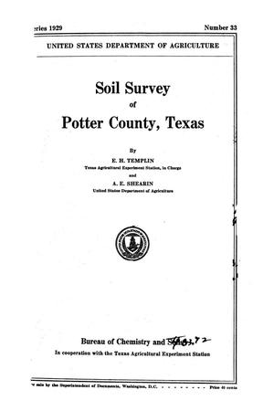 Primary view of object titled 'Soil Survey of Potter County, Texas'.