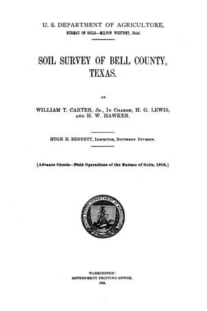 Primary view of object titled 'Soil Survey of Bell County, Texas'.