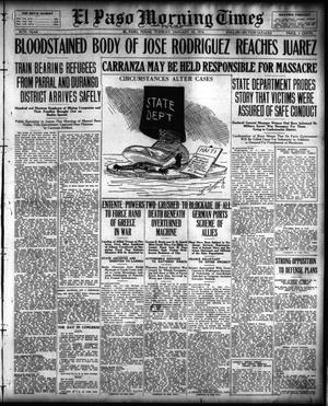 Primary view of object titled 'El Paso Morning Times (El Paso, Tex.), Vol. 36TH YEAR, Ed. 1, Tuesday, January 18, 1916'.
