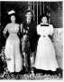 Thumbnail image of item number 1 in: '[Sheriff M.L. Woolley's three oldest children standing outside Richmond jail]'.