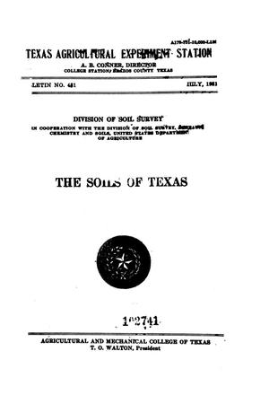 Primary view of object titled 'The Soils of Texas'.
