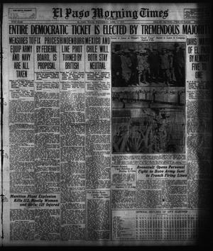 Primary view of object titled 'El Paso Morning Times (El Paso, Tex.), Vol. 37TH YEAR, Ed. 1, Wednesday, April 11, 1917'.