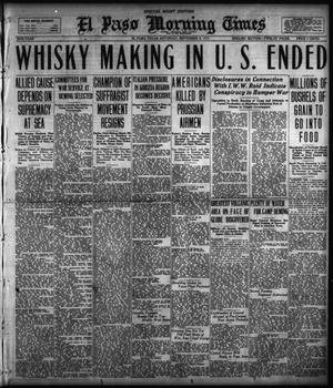Primary view of object titled 'El Paso Morning Times (El Paso, Tex.), Vol. 38TH YEAR, Ed. 2, Saturday, September 8, 1917'.