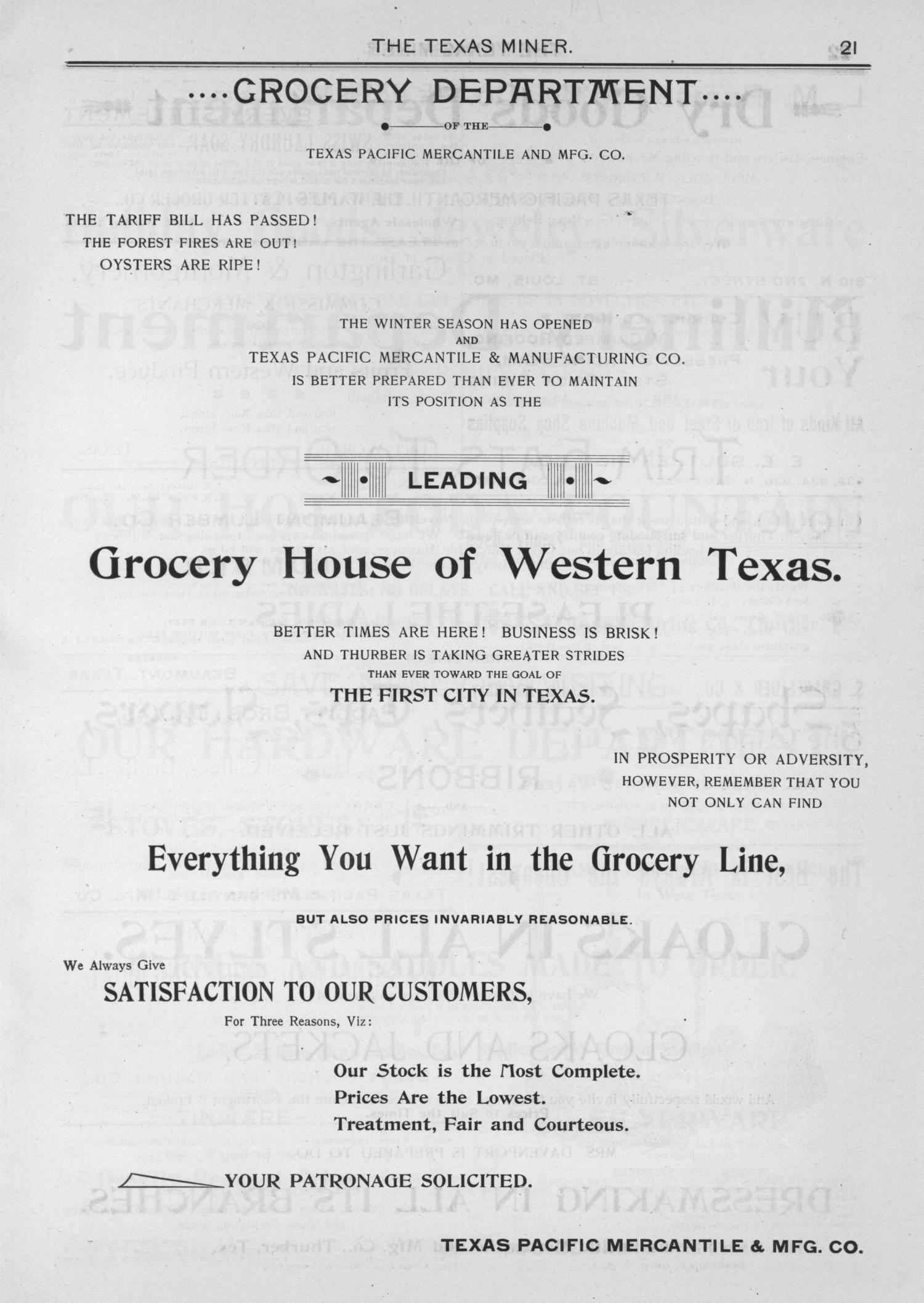 The Texas Miner, Volume 1, Number 46, December 1, 1894
                                                
                                                    21
                                                