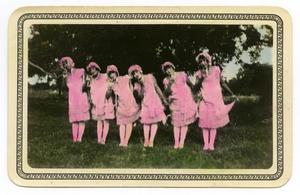 Primary view of object titled '[Six Women in Pink]'.