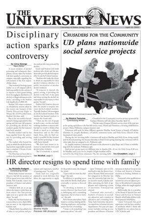 Primary view of object titled 'The University News (Irving, Tex.), Vol. 34, No. 21, Ed. 1 Wednesday, April 13, 2005'.