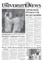 Thumbnail image of item number 1 in: 'The University News (Irving, Tex.), Vol. 32, No. 10, Ed. 1 Wednesday, November 13, 2002'.