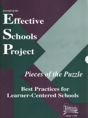 Primary view of object titled 'Journal of the Effective Schools Project, Volume 5, 1998'.