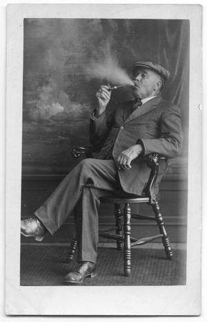Primary view of object titled '[Peter Lamp Smoking Pipe]'.