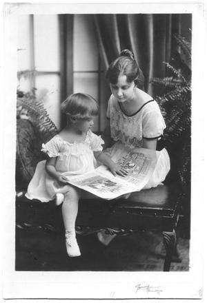 Primary view of object titled '[Photograph of Arlene Fischer and Daughter]'.
