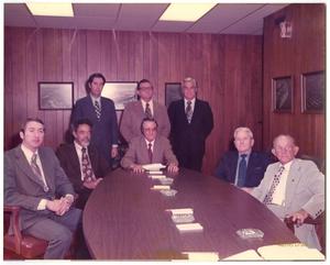 Primary view of object titled '[Photograph of Officials in Port Arthur, Texas, 1973]'.