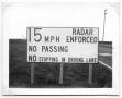 Photograph: [Speed Limit Sign]