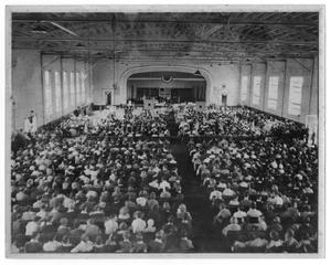 Primary view of object titled '[Crowd in Theater]'.