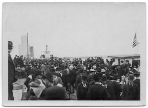 Primary view of object titled '[Crowd at Opening of Dock]'.