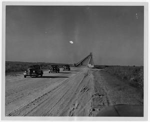 Primary view of object titled '[Cars Crossing Rainbow Bridge]'.
