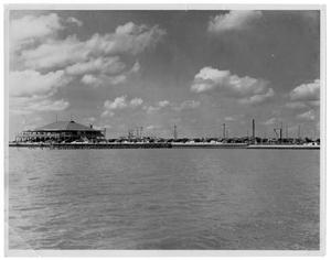 Primary view of object titled '[Port Arthur Pleasure Pier and Lake Sabine View from the Lake]'.