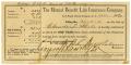 Thumbnail image of item number 1 in: '[Receipt for life insuracne, 1907]'.