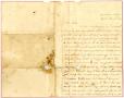 Primary view of [Letter from Jane Atkisson to Charles Moore, April 23, 1865]