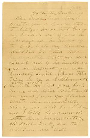 Primary view of object titled '[Letter from W. C. Campbell to William Dodd, December 10, 1883]'.