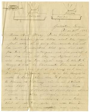 Primary view of object titled '[Letter from Will McGee to Mary, Linnet, and Charles B. Moore, March 21st, 1898]'.
