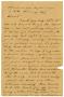 Letter: [Letter from Charles B. Moore to Linnet Moore, August 11, 1898]