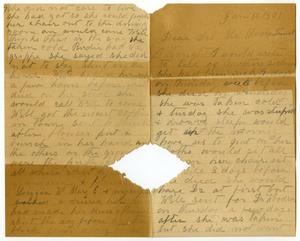 Primary view of object titled '[Letter from Elizabeth Franklin to the Moore family, January 10, 1901]'.