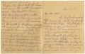 Letter: [Letter from Mrs. M. G. Sappington to Linnet White, December 29, 1914]