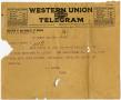 Thumbnail image of item number 1 in: '[Telegram from A. P. Condon to Claude D. White, April 3, 1917]'.