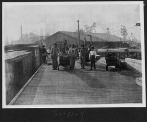 Primary view of object titled '[Southern Pine Lumber Company Loading Dock Workers]'.